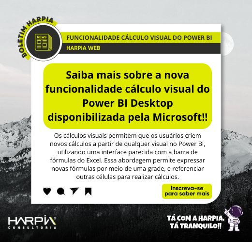 Nova Funcionalidade do Power BI – Cálculo Visual