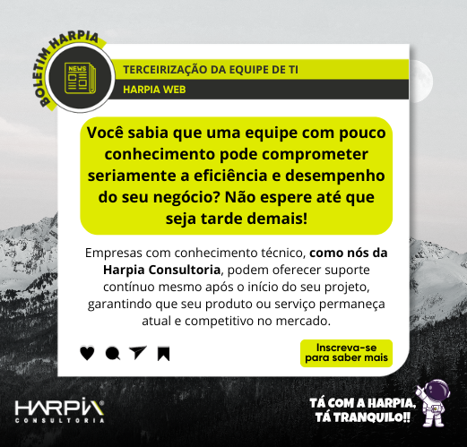 Sua empresa pode estar em perigo!! Contate agora a Harpia Consultoria